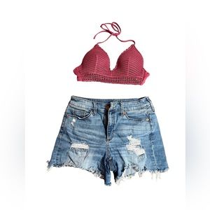 High waisted shorts